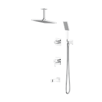 شیر حمام توکار ساتین با سردوش سقفی